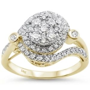 yellow gold diamond engagement ring